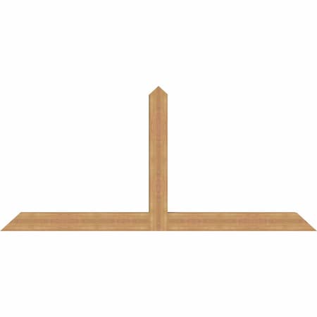 Ekena Millwork Portland Timber Gable Bracket, Western Red Cedar, 96"W x 44"H x 5 1/2"D x 5 1/2"F, 11/12 Pitch GBW096X44X0606POR00SWR